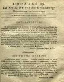 Dziennik Urzędowy Województwa Sandomierskiego, 1835, nr 34, dod. II
