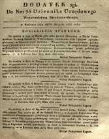 Dziennik Urzędowy Województwa Sandomierskiego, 1835, nr 35, dod. II