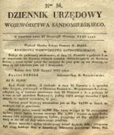 Dziennik Urzędowy Województwa Sandomierskiego, 1835, nr 36
