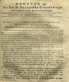 Dziennik Urzędowy Województwa Sandomierskiego, 1835, nr 36, dod. II