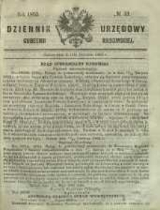 Dziennik Urzędowy Gubernii Radomskiej, 1863, nr 33