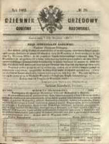 Dziennik Urzędowy Gubernii Radomskiej, 1863, nr 38