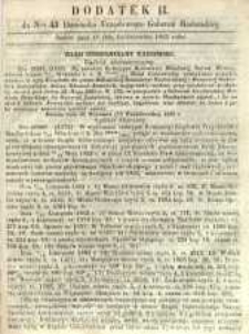 Dziennik Urzędowy Gubernii Radomskiej, 1863, nr 43, dod. II
