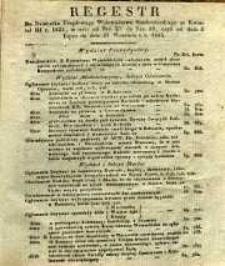 Regestr Do Dzeinnika Urzędowego Wojewóztwa Sandomierskiego za Kwartał III. r. 1835, to jest: od Nru 27 do Nru 39, czyli od 5 Lipca do 27 Września t. r. 1835