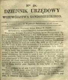 Dziennik Urzędowy Województwa Sandomierskiego, 1835, nr 40