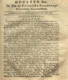 Dziennik Urzędowy Województwa Sandomierskiego, 1835, nr 40, dod. I