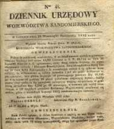 Dziennik Urzędowy Województwa Sandomierskiego, 1835, nr 41