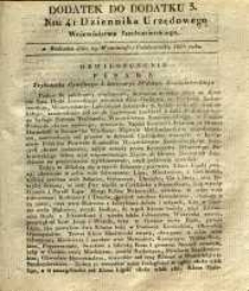 Dziennik Urzędowy Województwa Sandomierskiego, 1835, nr 41, dod. III, dod.