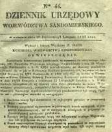 Dziennik Urzędowy Województwa Sandomierskiego, 1835, nr 44