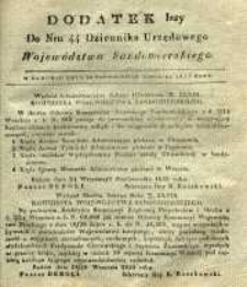 Dziennik Urzędowy Województwa Sandomierskiego, 1835, nr 44, dod. I