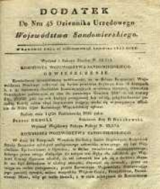 Dziennik Urzędowy Województwa Sandomierskiego, 1835, nr 45, dod.