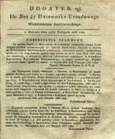 Dziennik Urzędowy Województwa Sandomierskiego, 1835, nr 47, dod. II