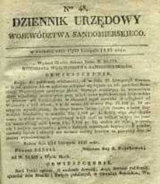 Dziennik Urzędowy Wojew&oacute;dztwa Sandomierskiego, 1835, nr 48