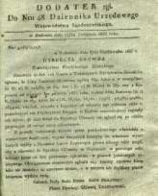 Dziennik Urzędowy Województwa Sandomierskiego, 1835, nr 48, dod. II
