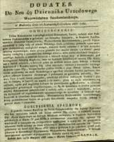 Dziennik Urzędowy Województwa Sandomierskiego, 1835, nr 49, dod. I