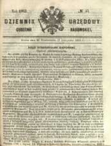 Dziennik Urzędowy Gubernii Radomskiej, 1863, nr 45