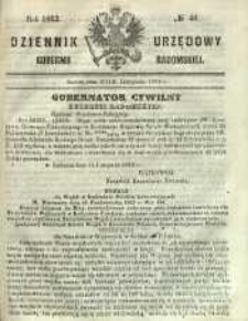 Dziennik Urzędowy Gubernii Radomskiej, 1863, nr 46