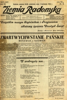 Ziemia Radomska, 1934, R. 7, nr 74