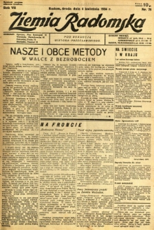 Ziemia Radomska, 1934, R. 7, nr 75
