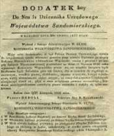 Dziennik Urzędowy Województwa Sandomierskiego, 1835, nr 51, dod. I