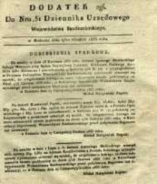 Dziennik Urzędowy Województwa Sandomierskiego, 1835, nr 51, dod. II