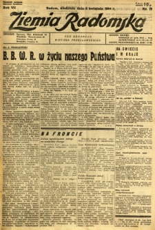 Ziemia Radomska, 1934, R. 7, nr 79