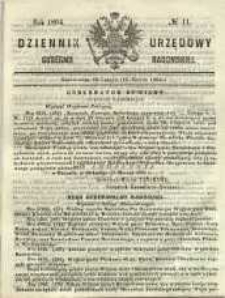 Dziennik Urzędowy Gubernii Radomskiej, 1864, nr 11