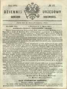 Dziennik Urzędowy Gubernii Radomskiej, 1864, nr 15