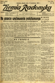 Ziemia Radomska, 1934, R. 7, nr 83