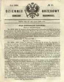 Dziennik Urzędowy Gubernii Radomskiej, 1864, nr 31