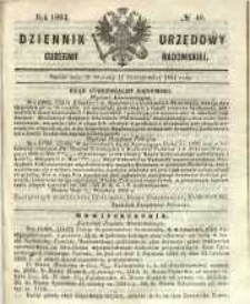 Dziennik Urzędowy Gubernii Radomskiej, 1864, nr 40