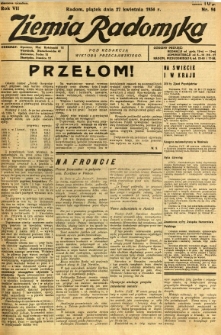 Ziemia Radomska, 1934, R. 7, nr 94