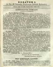 Dziennik Urzędowy Gubernii Radomskiej, 1864, nr 43, dod. I