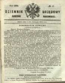 Dziennik Urzędowy Gubernii Radomskiej, 1864, nr 47