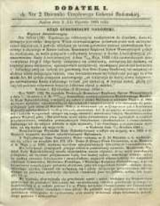 Dziennik Urzędowy Gubernii Radomskiej, 1865, nr 2, dod. I