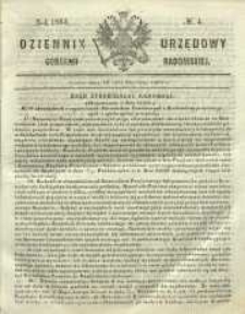 Dziennik Urzędowy Gubernii Radomskiej, 1865, nr 4