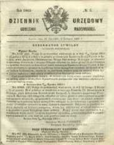Dziennik Urzędowy Gubernii Radomskiej, 1865, nr 5