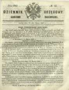 Dziennik Urzędowy Gubernii Radomskiej, 1865, nr 12