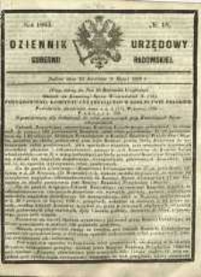Dziennik Urzędowy Gubernii Radomskiej, 1865, nr 18