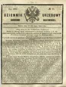 Dziennik Urzędowy Gubernii Radomskiej, 1865, nr 21