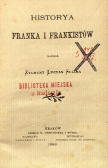 Historya Franka i Frankistów