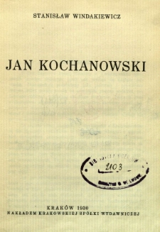 Jan Kochanowski