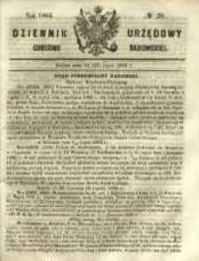 Dziennik Urzędowy Gubernii Radomskiej, 1865, nr 29