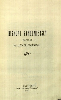 Biskupi sandomierscy