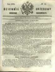 Dziennik Urzędowy Gubernii Radomskiej, 1865, nr 42