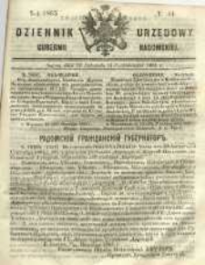 Dziennik Urzędowy Gubernii Radomskiej, 1865, nr 44