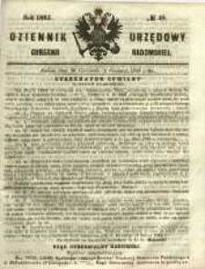 Dziennik Urzędowy Gubernii Radomskiej, 1865, nr 48