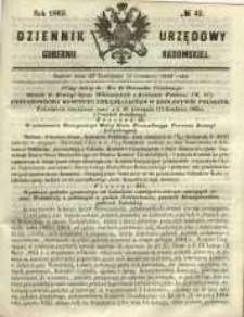 Dziennik Urzędowy Gubernii Radomskiej, 1865, nr 49