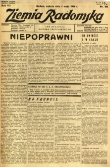 Ziemia Radomska, 1934, R. 7, nr 100