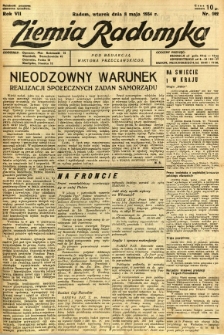 Ziemia Radomska, 1934, R. 7, nr 102